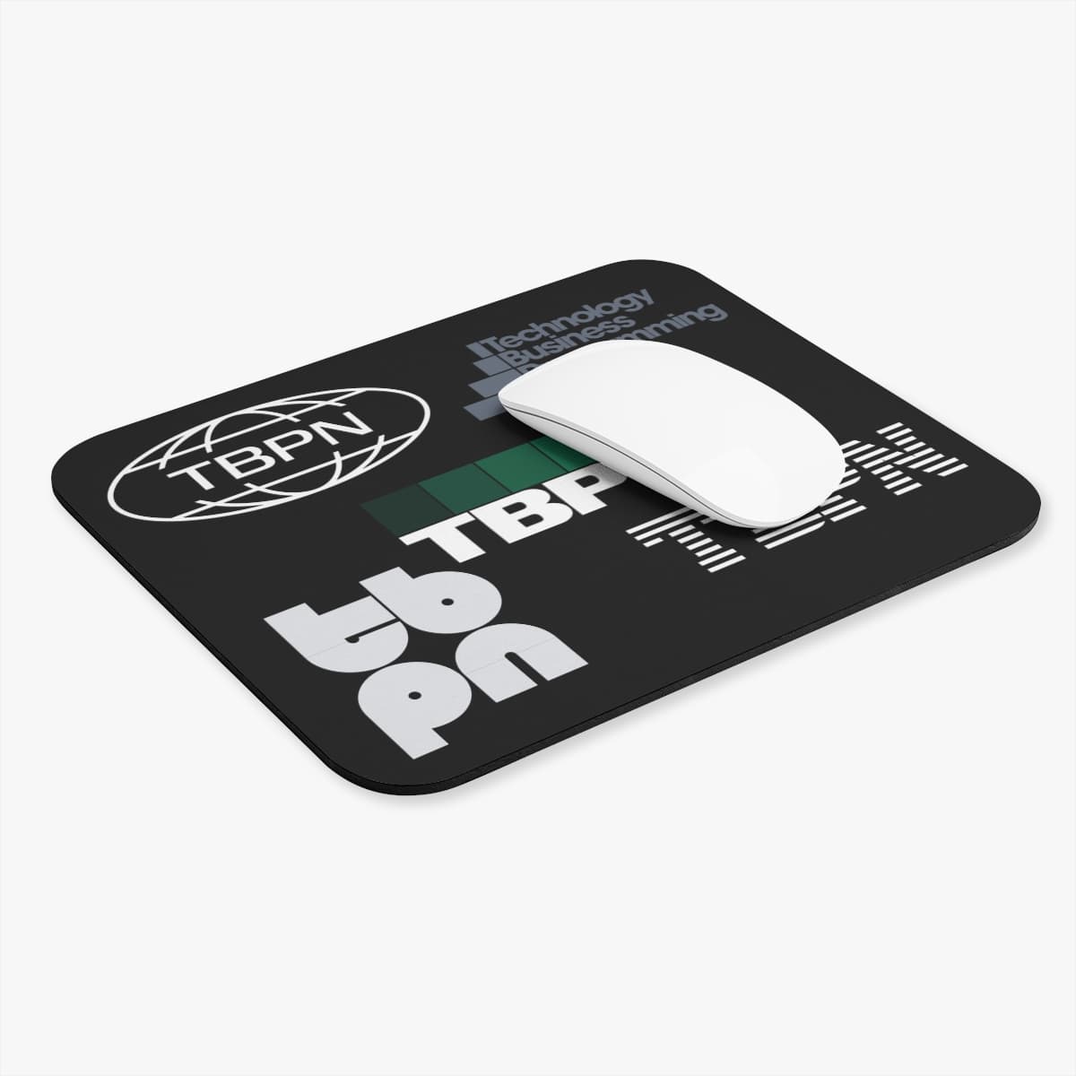 TBPN Stylish Rectangle Mouse Pad for Tech Enthusiasts, Office Desk Accessory, Gamer Gift, Home Office Decor, Unique Workspace Item view 3