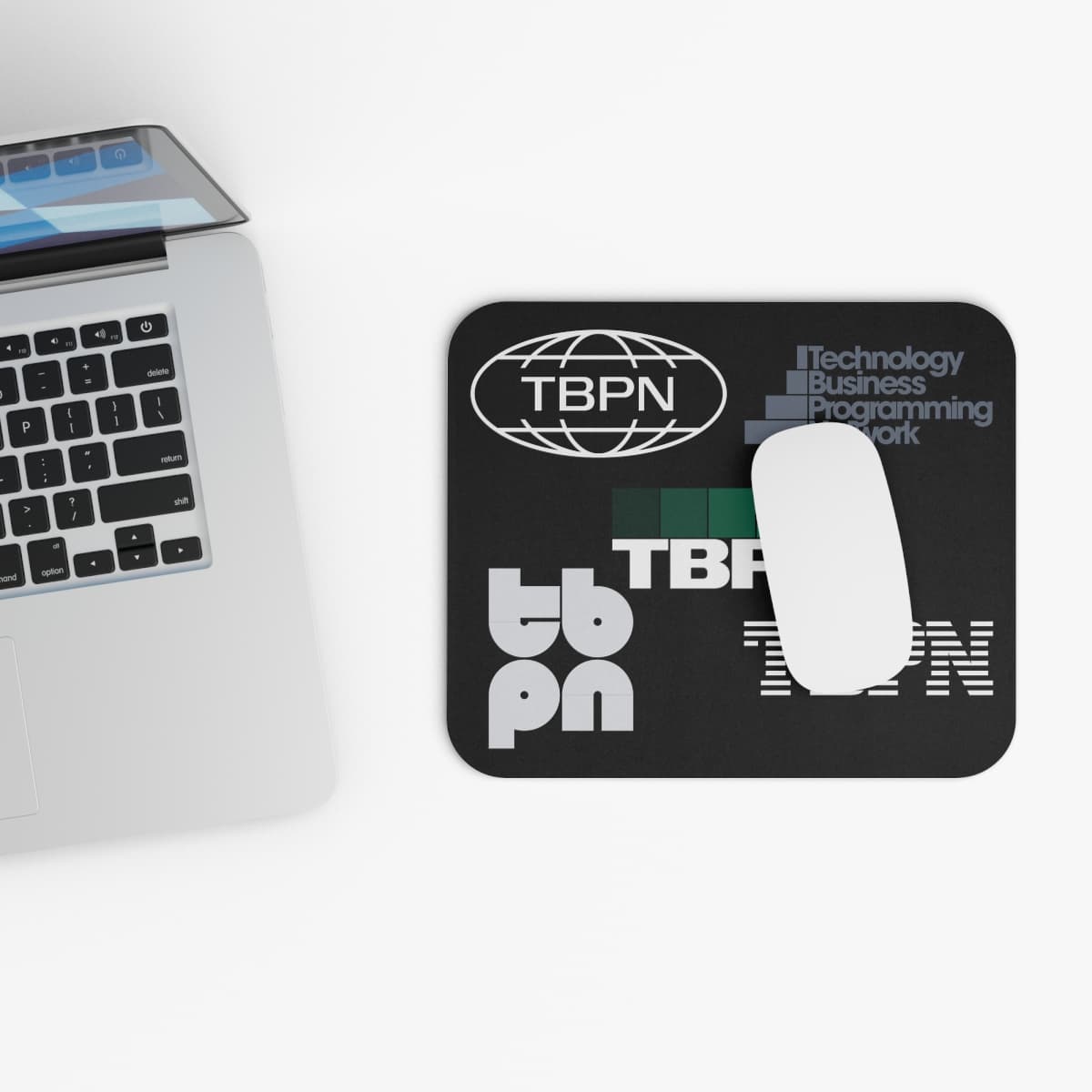 TBPN Stylish Rectangle Mouse Pad for Tech Enthusiasts, Office Desk Accessory, Gamer Gift, Home Office Decor, Unique Workspace Item view 4