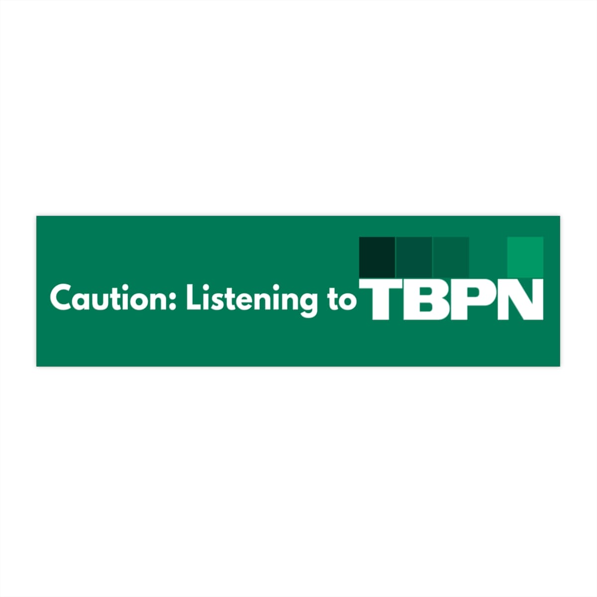 TBPN Bumper Stickers
