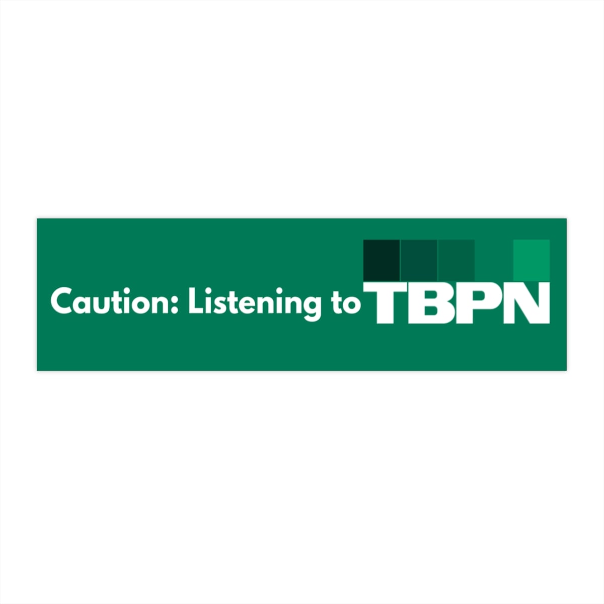 TBPN Bumper Stickers