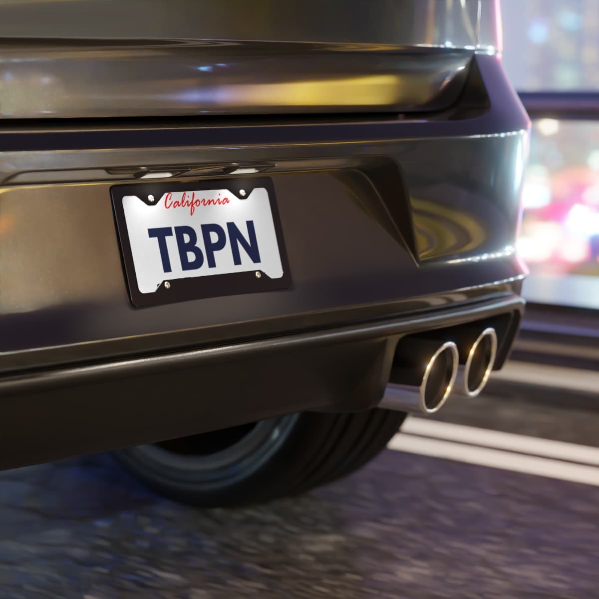 TBPN Vanity Plate view 3
