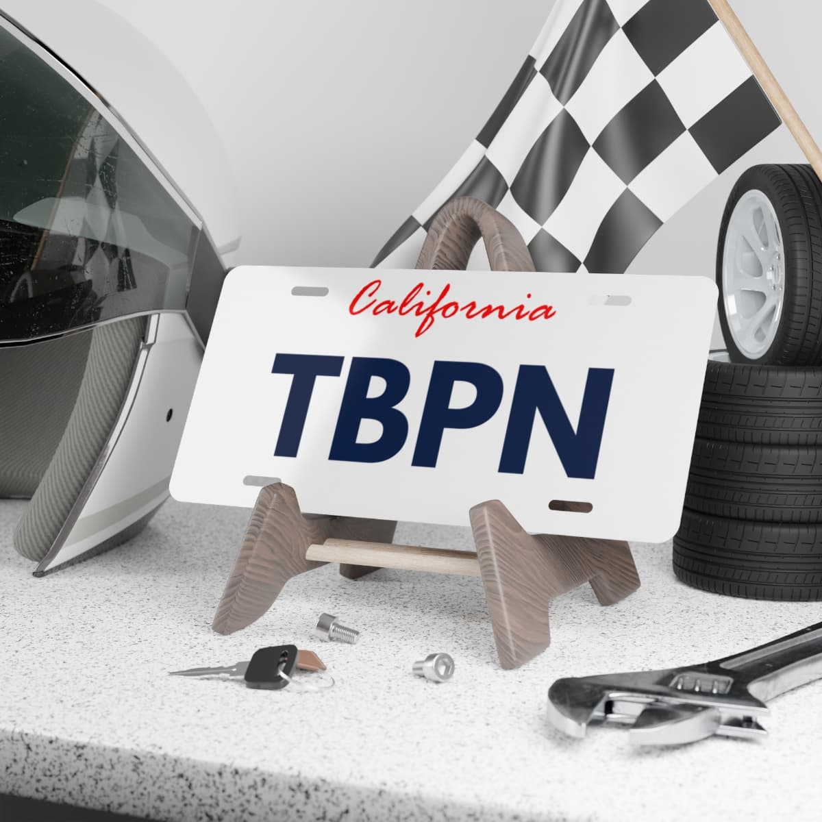 TBPN Vanity Plate view 4
