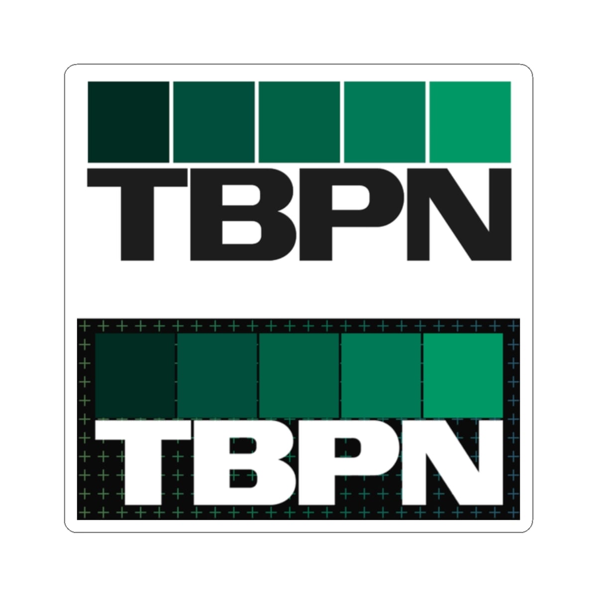 TBPN Kiss-Cut Stickers