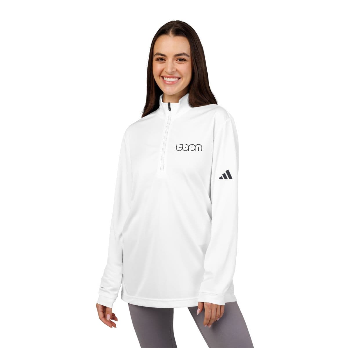 TBPN Adidas® Embroidered Quarter-Zip Pullover for Active Lifestyle, Sportswear, Outdoor Adventure, Casual Wear, Fitness Gift view 7