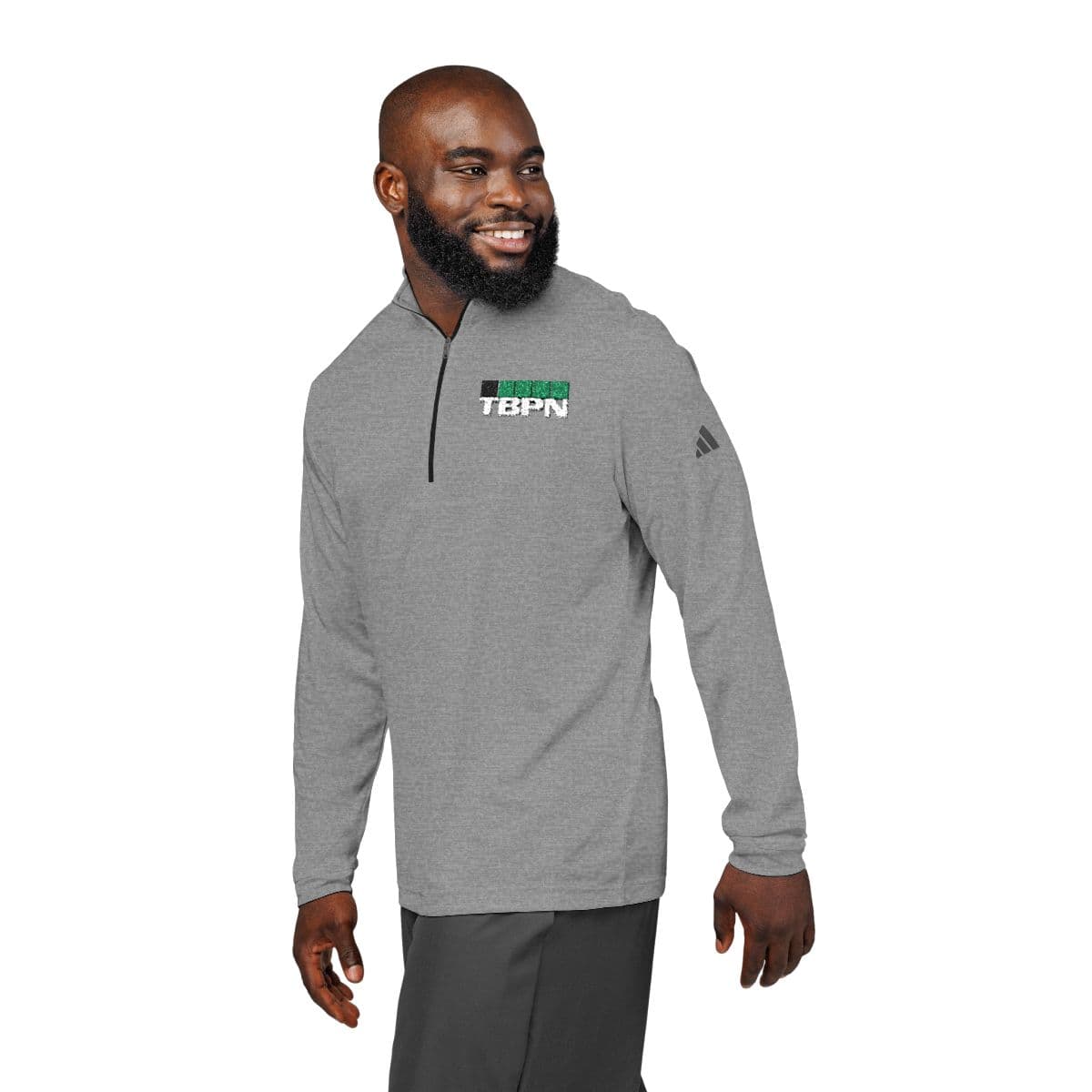 TBPN adidas® Quarter-Zip Pullover (Embroidery) view 9