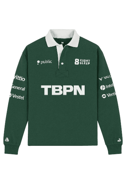 TBPN Long Sleeve Polo view 2